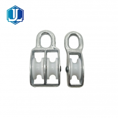 Zinc Alloy Die Cast Fixed Type Single Double Wheel Pulleys